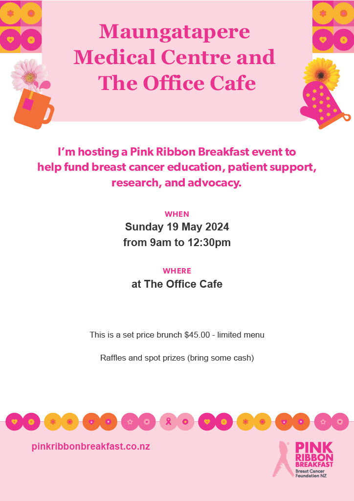Pink Ribbon breakfast flyer
